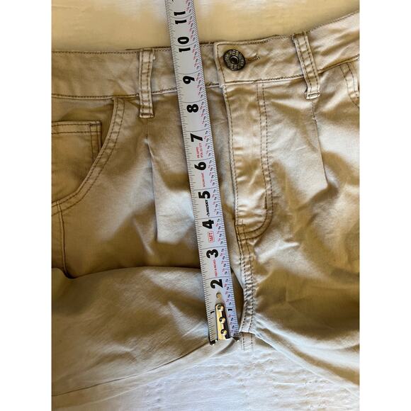 VIP Jeans Cargo Pants 11/30 Tan Cotton Khaki Twill Zip Fly Front Pleats Utility - Picture 8 of 9